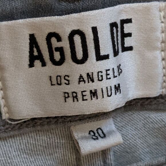 AGOLDE gray Sophie High Rise Skinny Fame style A003-2085 zip women's size 30 - Picture 7 of 11